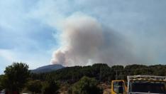 Incendio en Santa Cruz del Valle (Ávila).