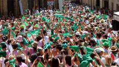 Chupinazo de las Fiestas de San Lorenzo de Huesca en 2019. gsc