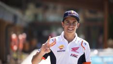 El piloto de Moto GP Marc Márquez, este lunes.