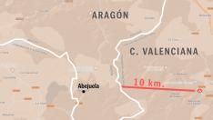 El incendio de Bejís (Castellón) está activo a 10 kilómetros de la provincia de Teruel