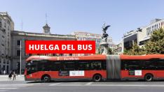 Huelga de los autobuses de Zaragoza.