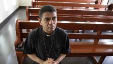 El obispo Rolando Álvarez, arrestado este viernes en Nicaragua, en una imagen de archivo.