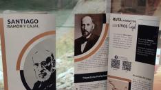 Nuevo tríptico del centro de interpretación de Ayerbe sobre la figura de Ramón y Cajal.