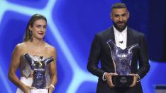 Alexia Putellas y Karim Benzema, galardonados como mejores jugadores del año para la UEFA
