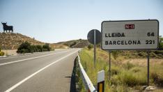 La N-II, sin circulación durante esta pasada semana.
