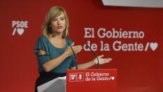 La portavoz del PSOE, Pilar Alegría.