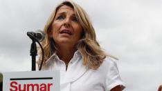 Díaz en Courel durante un evento de Sumar, este fin de semana.