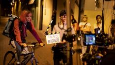 Rodaje de 'Rider', la nueva película de Ignacio Estaregui.