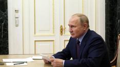 Vladímir Putin este lunes en Moscú