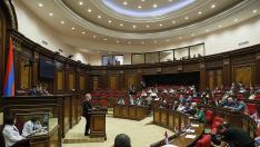 El Parlamento armenio en Ereván.