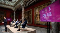 Presentación del España-Suiza en La Romareda celebrado en el Patio de la Infanta.