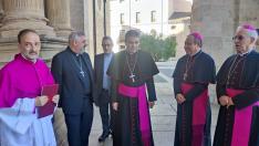 El nuevo obispo de Tarazona, Vicente Rebollo, toma posesión de su cargo