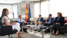 Feijóo durante su reunión con la Federación Española de Familias Numerosas.