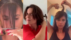 Penélope Cruz, Aitana Sánchez Gijón y Maribel Verdú cortando su pelo