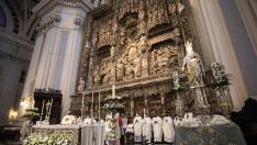 Misa de las 12.00 en la Basílica del Pilar el 12 de octubre de 2021.