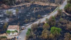 Foto del incendio en Ateca
