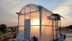 Agrotech ha desarrollado un invernadero solar de alto rendimiento para el secado de purines.