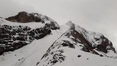Una imagen de la Escupidera, en la ascensión a Monte Perdido, a principios de esta semana.