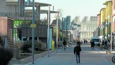 Un aspecto del parque empresarial Dinamiza, en el recinto de la Expo de Zaragoza.