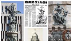 MONTAJE DEL MONUMENTO A LOS MÁRTIRES Y CRUZ DEL COSO