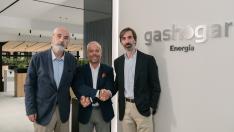 Pedro Galve, presidente de GasHogar; Pablo Abejas, consejero delegado de Grupo Visalia, y Alejandro Tejer-Garcés, director de GasHogar.