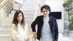 Sandra Rodríguez-Perales, jefa de la Unidad de Citogenética del CNI y Marcos Malumbres, jefe del grupo de División Celular y Cáncer del CNIO; a la derecha.