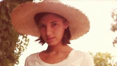 Ana Marquesán, con 14 años, en Híjar (Teruel)