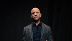 FILE PHOTO: Amazon founder Jeff Bezos speaks during an event about Blue Origin's space exploration plans in Washington