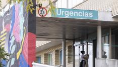 Entrada de urgencias del Hospital Infantil de Zaragoza.