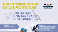 Cartel de las V Jornadas Montañeras de Sobrarbe.