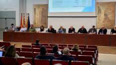 Asamblea del Canal de Aragón y Cataluña, celebrada el miércoles en Binéfar.