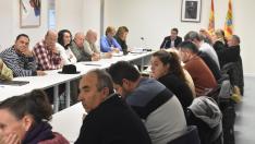 Sesión del pleno de la Comarca Hoya de Huesca donde se aprobaron los presupuestos de 2023.
