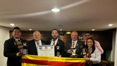 La delegación aragonesa en el Congreso Nacional de Coctelería de Ciudad Real.