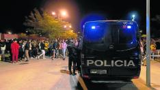 La Policía había reforzado la vigilancia en el exterior del recinto ferial durante las fiestas del Pilar.