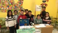 Los alumnos y alumnas del colegio público Juan XXIII de Huesca han organizado una mini cumbre del clima.