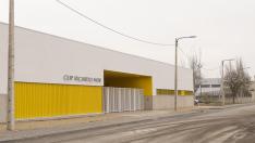 Mudanza del colegio viejo al nuevo de Casetas.
