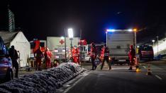 Operación de rescate de diez esquiadores tras un alud en Austria.