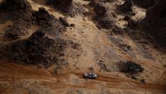 Carlos Sainz, en acción en la cuarta etapa del Rally Dakar