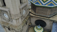Imagen de las torres del Pilar tomada por el dron
