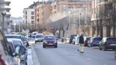 La calle Doña Sancha estaba incluida en la lista de nuevas zonas azules de Huesca.