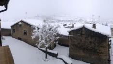 Temporal de nieve en Lobera de Onsella.