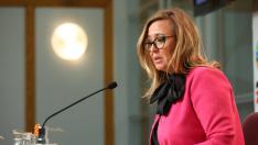 Mayte Pérez, en la rueda de prensa tras el Consejo de Gobierno