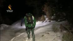 Rescate nocturno de un ciclista en el Pirineo