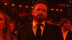 Ben Affleck durante un punto de la gala de los Premios Grammy.