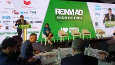 Arturo Aliaga inaugura el congreso internacional sobre el hidrógeno, este miércoles en Zaragoza.