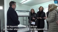 La reina Sofía apoya con su presencia en Fraga el plan para dar vivienda digna a los temporeros