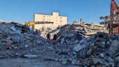 Efectivos de la UME en labores de búsqueda y rescate en el terremoto de Turquía