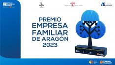Cartel de Premios Empresa familiar de Aragón.