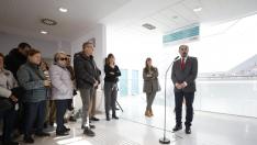 El presidente de Aragón, en el nuevo centro de salud del Barrio Jesús, este viernes.