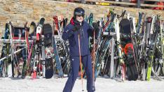 El rey Felipe VI esquía en Baqueira-Beret